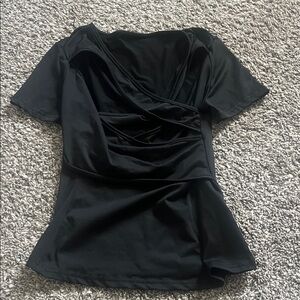 SHEIN Black Short Sleeve Top